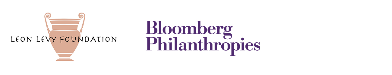 Logos of Leon Levy Foundation and Bloomberg Philanthropies
